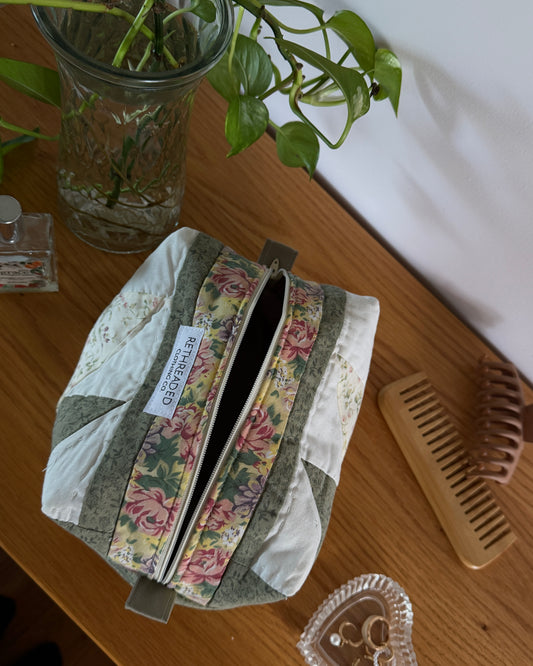 quilted makeup bag