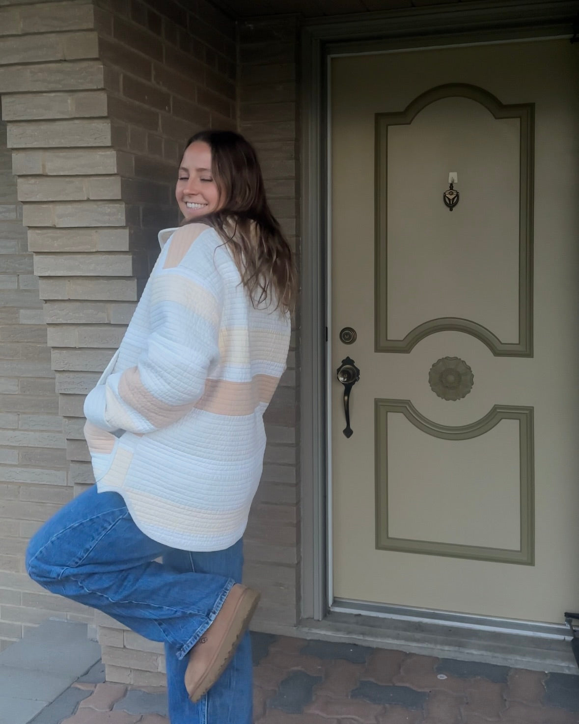 L - Neutrals Quilted Jacket