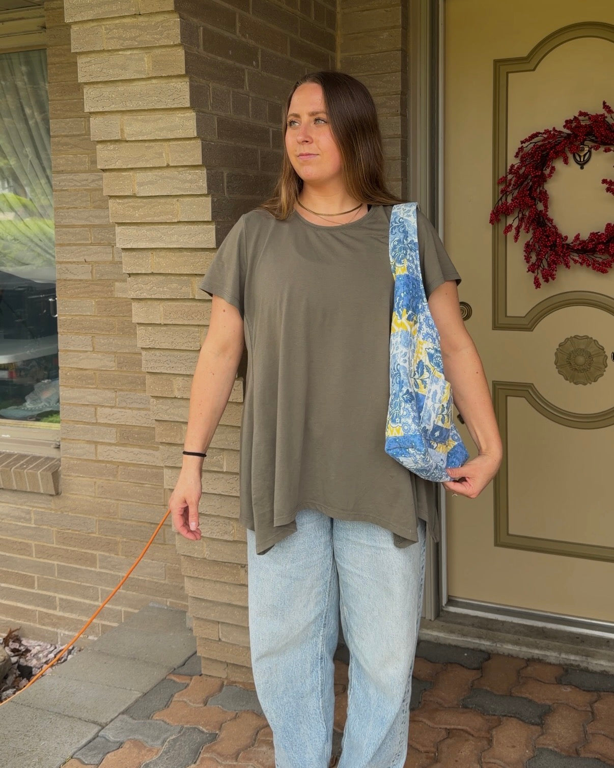 S - blue hobo bag