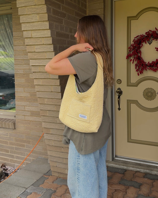 S - yellow hobo bag
