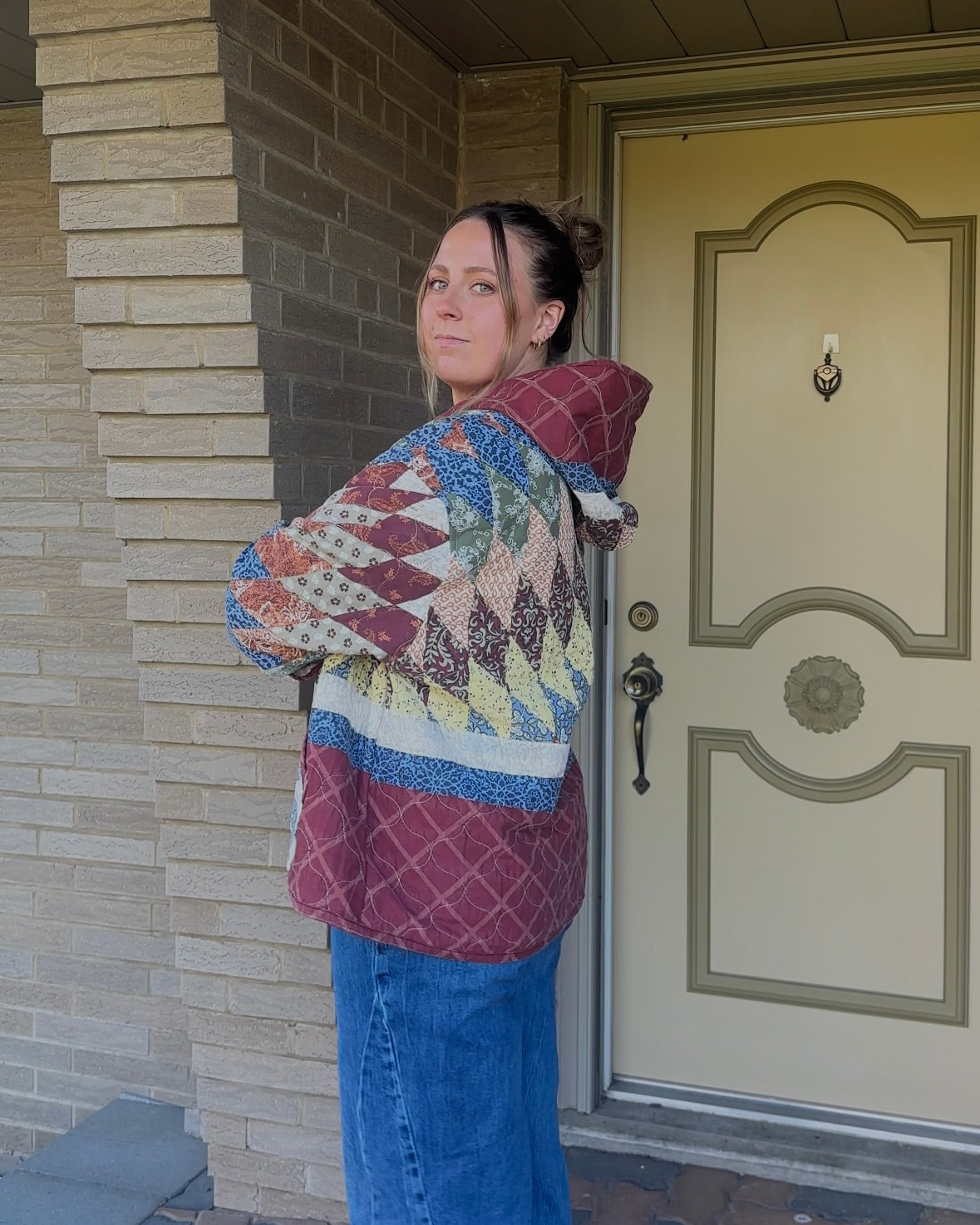 L/XL - Quilted Hoodie