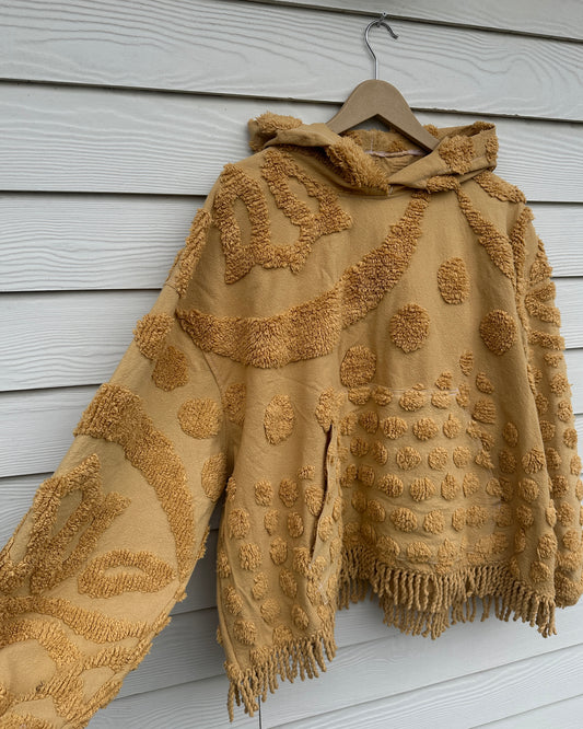 Yellow Chenille Hoodie - XL
