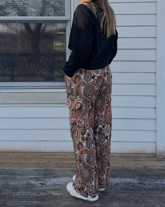 Funky Floral Pants - M