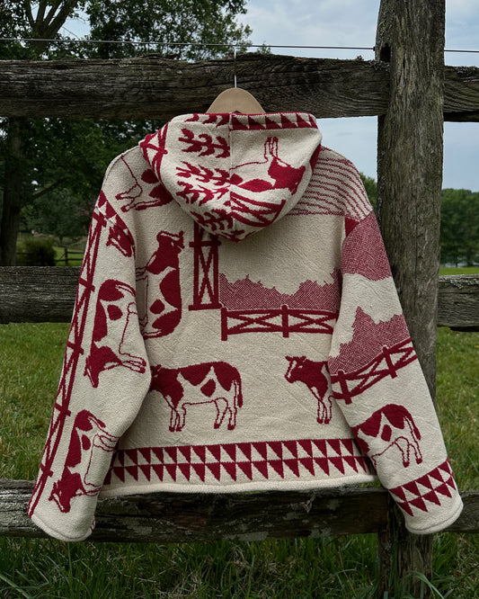 Cow Hoodie - L