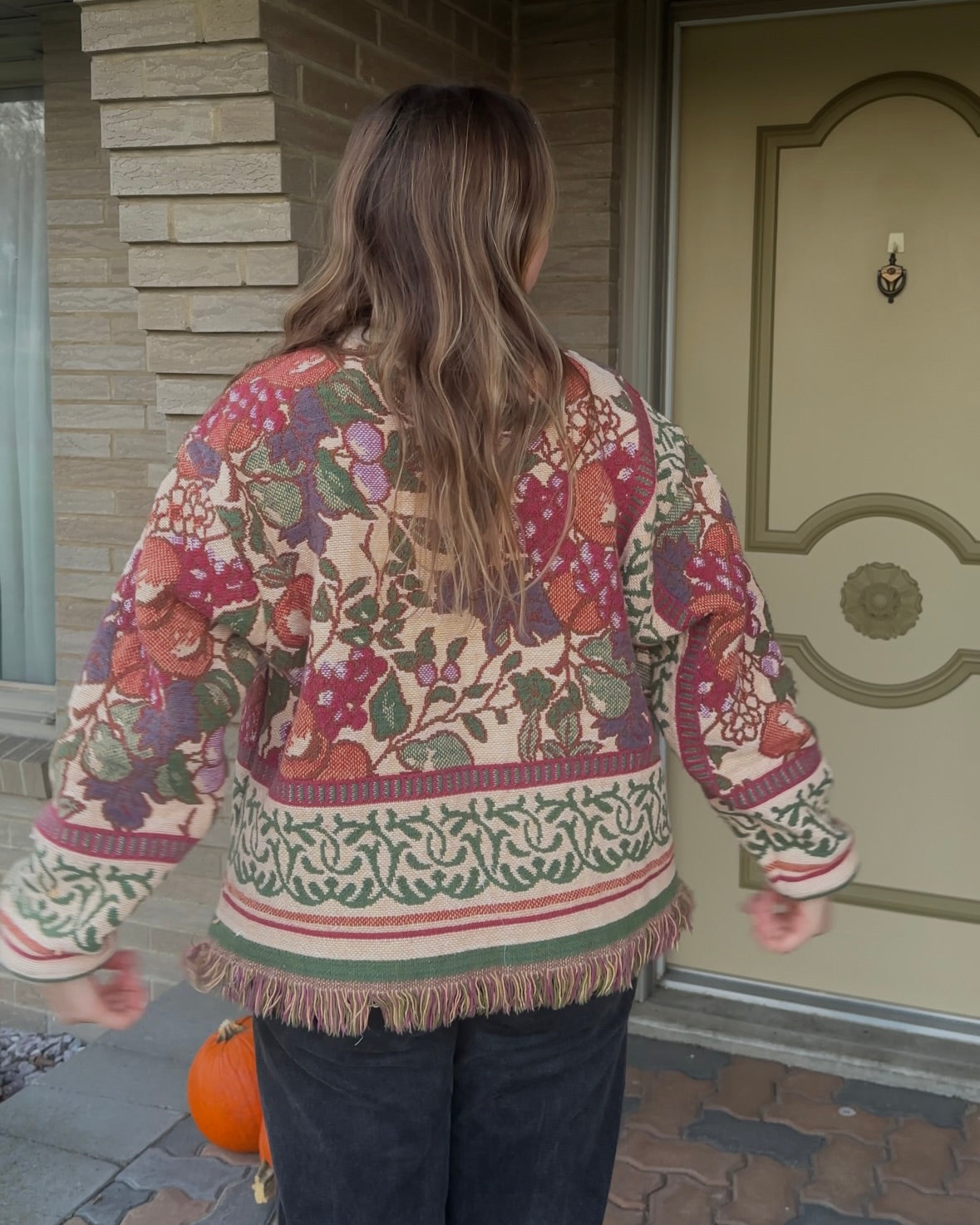 Fruits Woven Crewneck - M