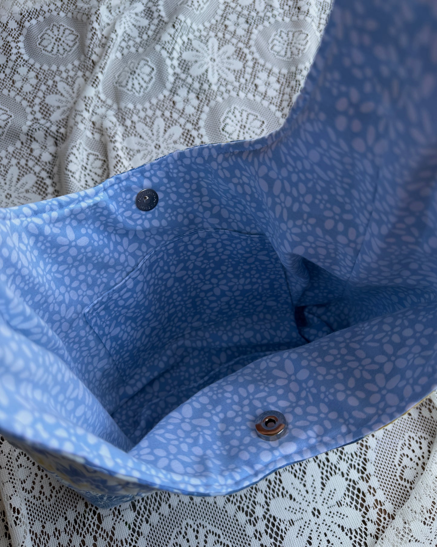 S - blue hobo bag