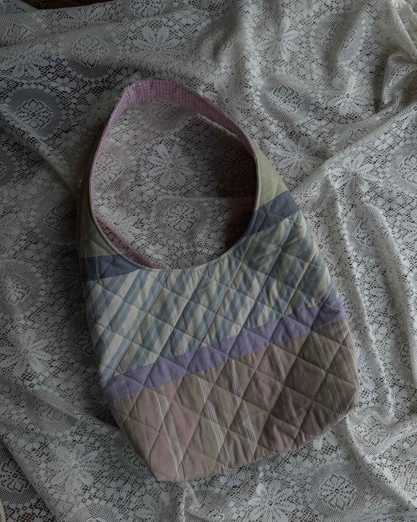 large quilted hobo bag