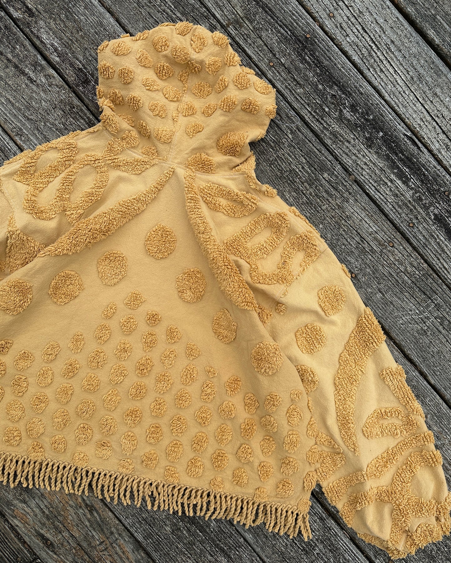 Yellow Chenille Hoodie - XL
