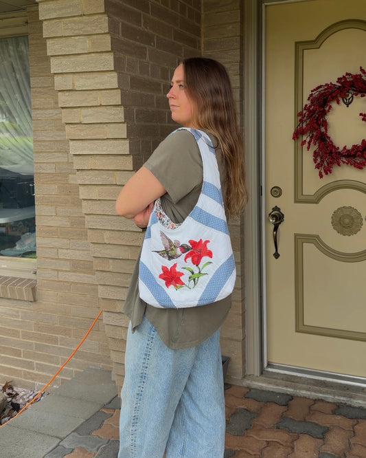 S - hummingbird hobo bag