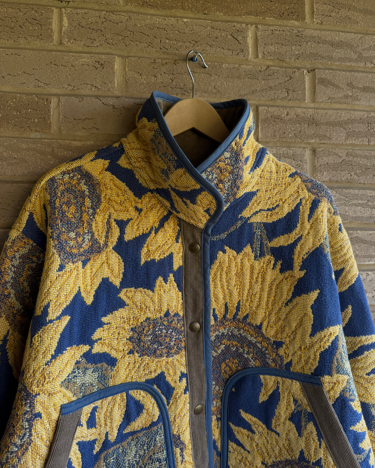 L - sunflower woven jacket