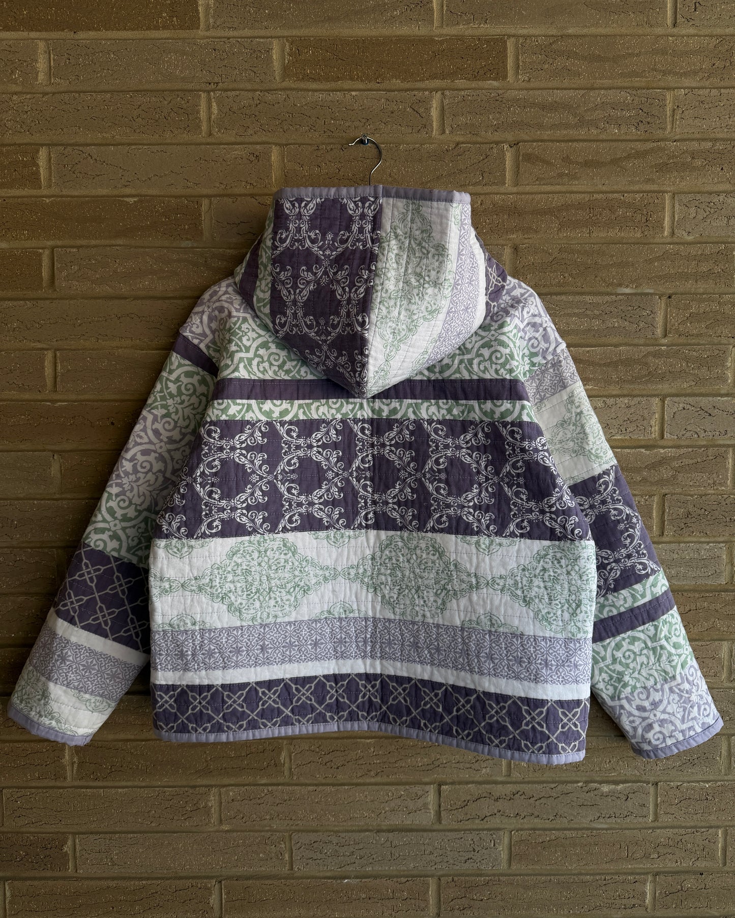 M - Purple Quilt Hoodie
