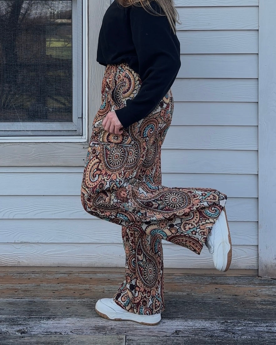 Funky Floral Pants - M