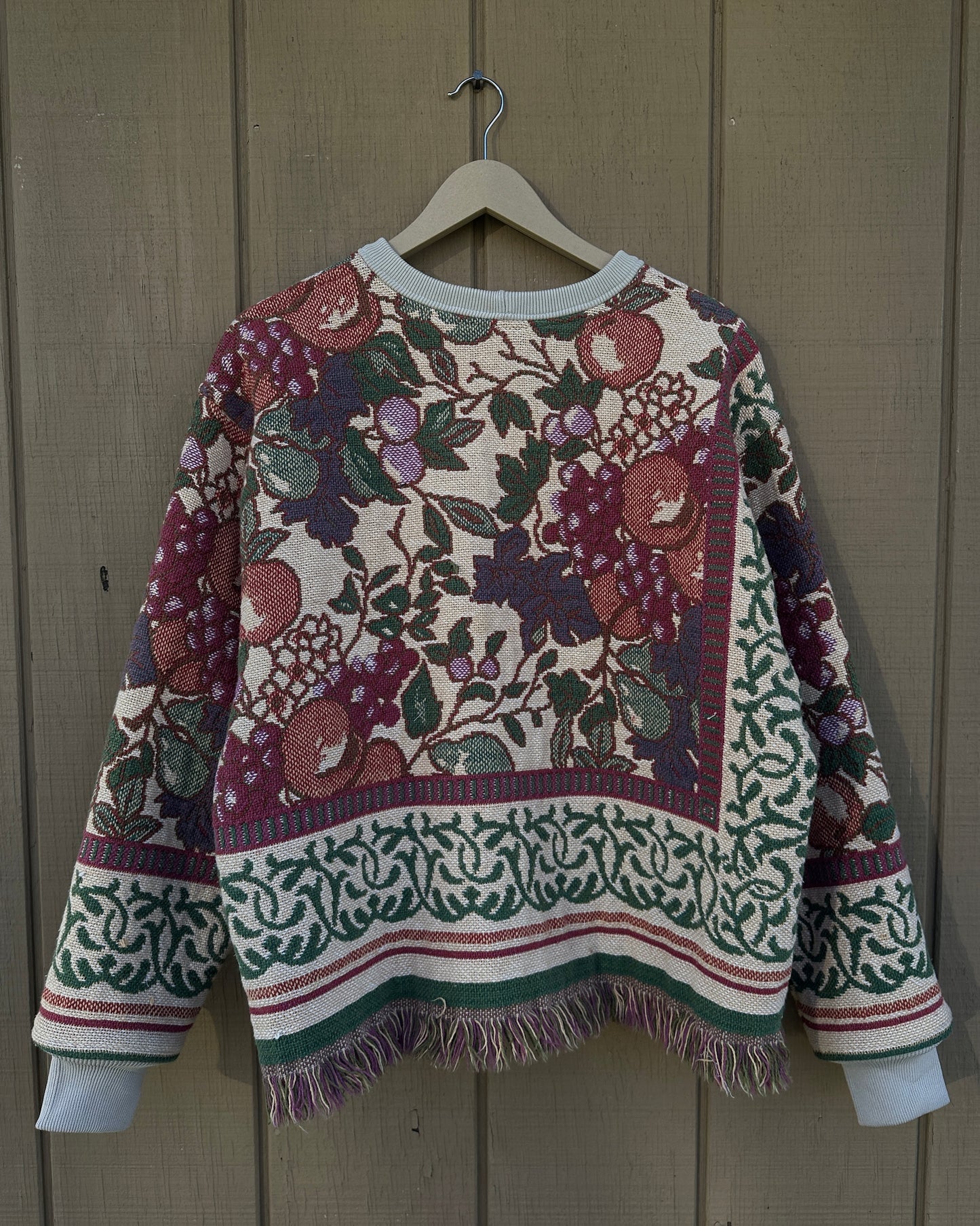 Fruits Woven Crewneck - M