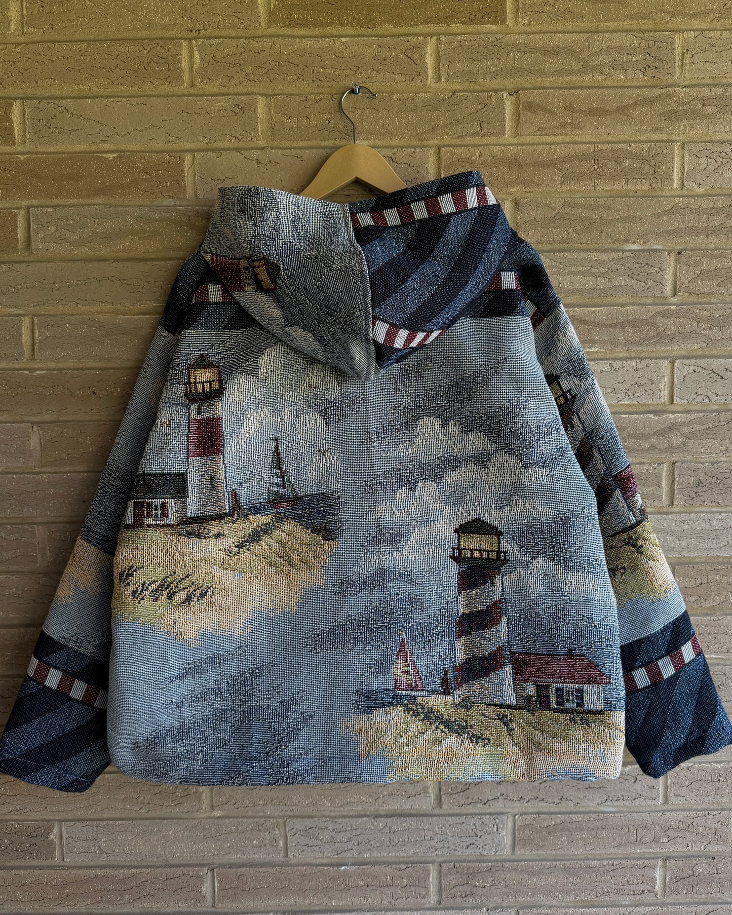 XL - Woven Lighthouse Hoodie