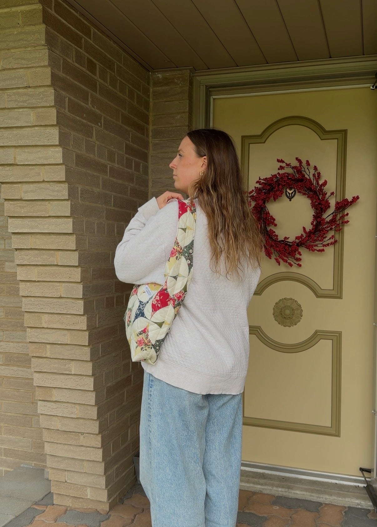 diamond quilted hobo bag