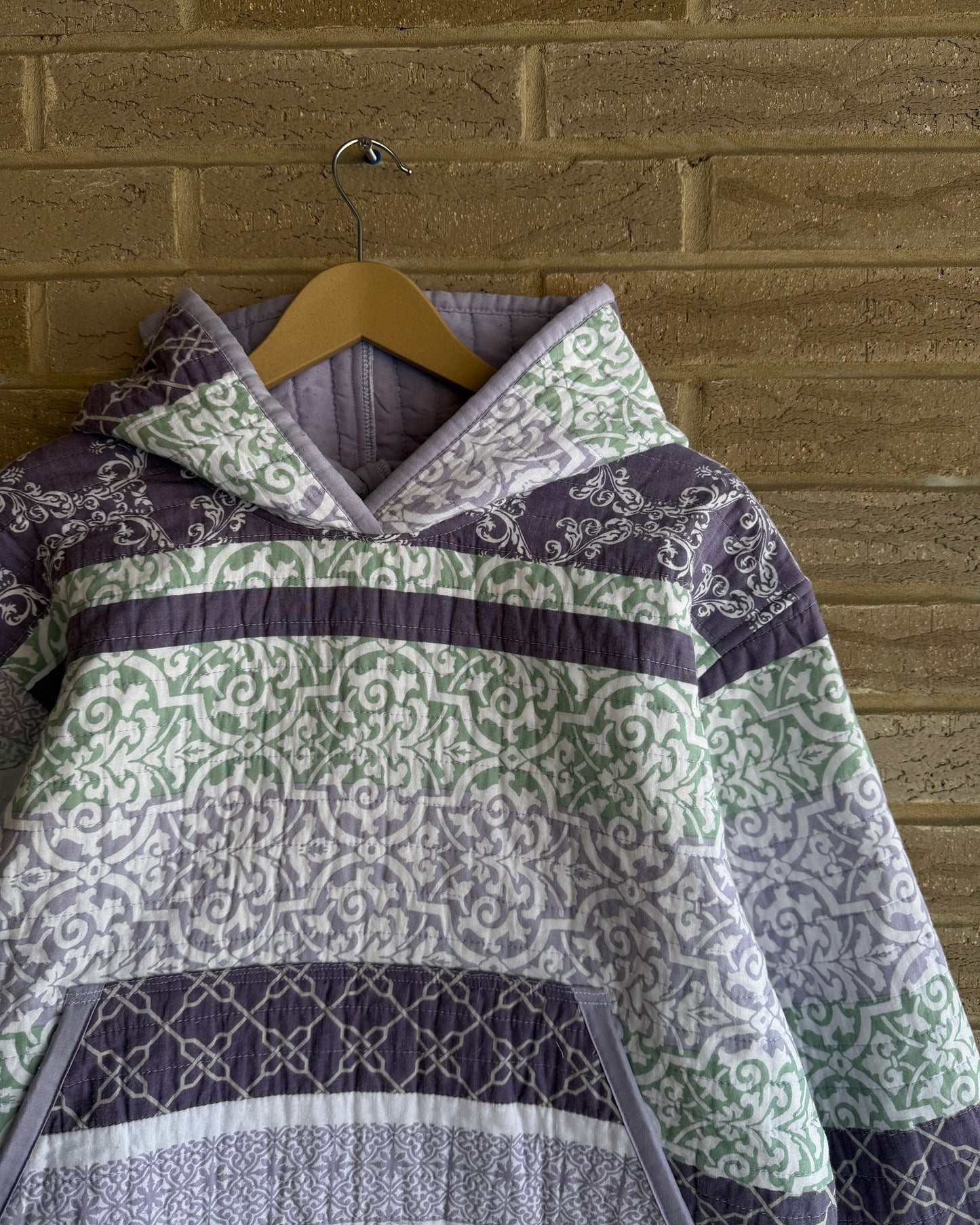 M - Purple Quilt Hoodie