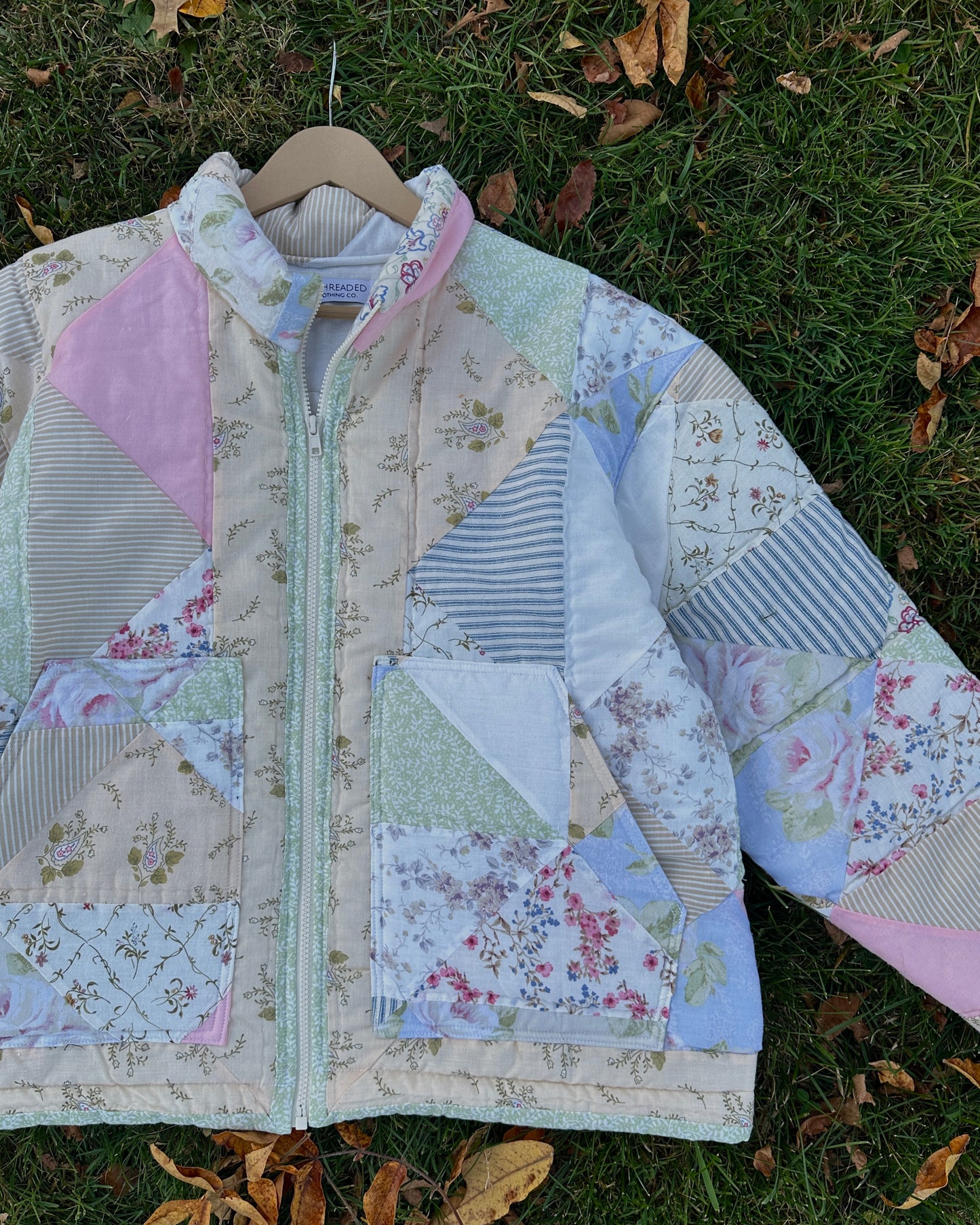 L - Pastel Quilted Jacket