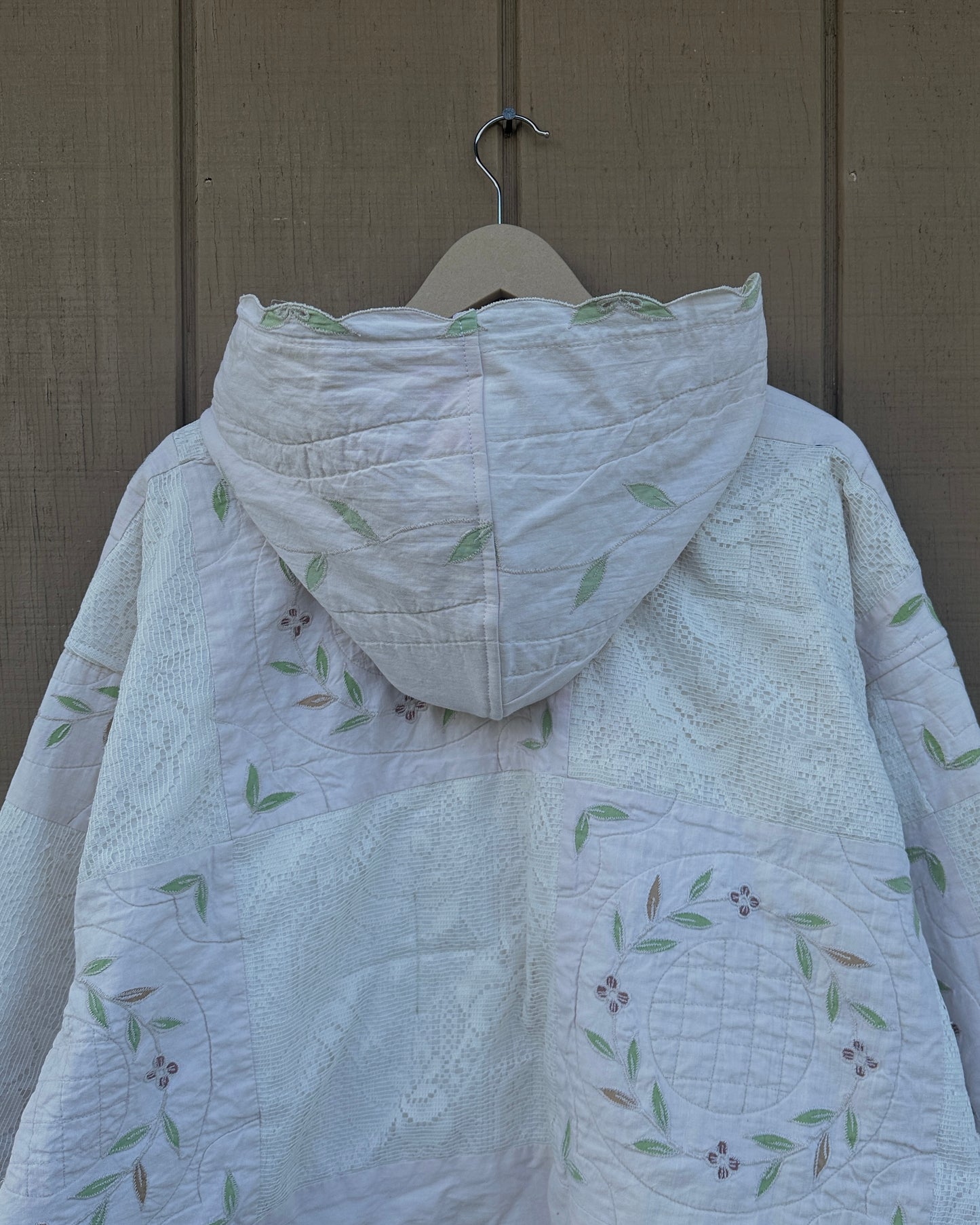 Lace Quilted Hoodie - XXL