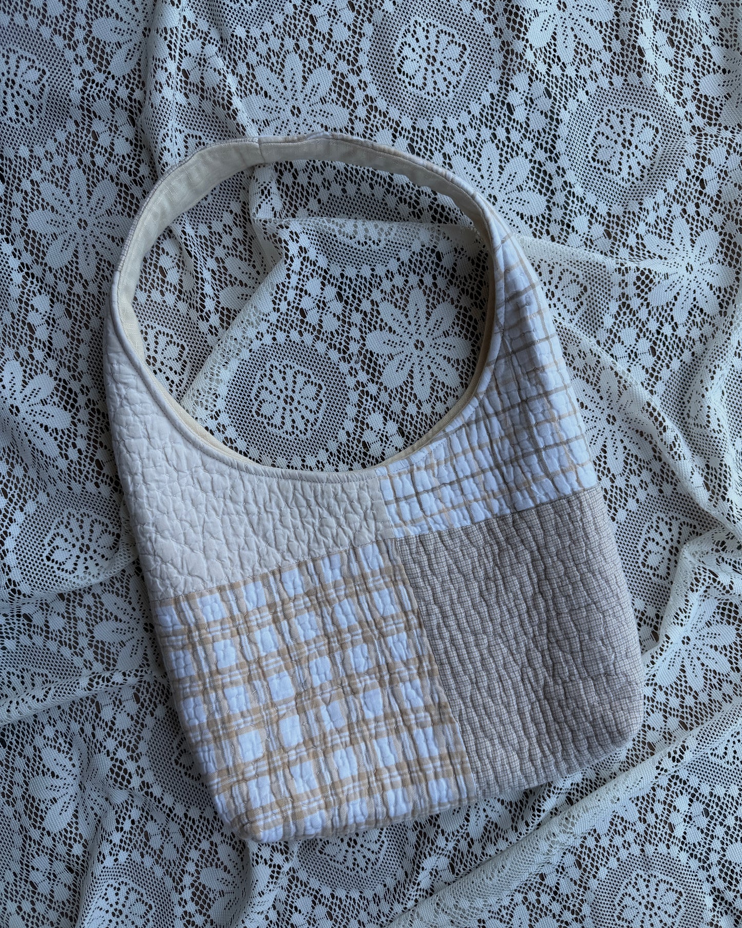 S - neutral hobo bag