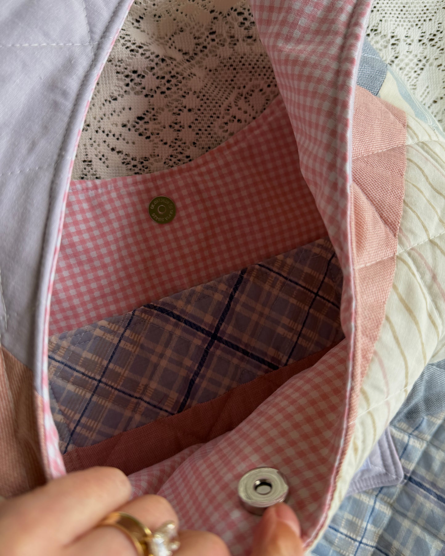 large quilted hobo bag