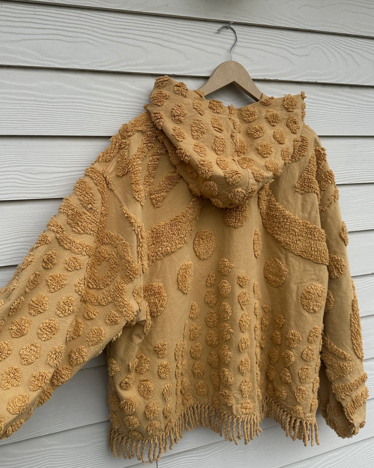 Yellow Chenille Hoodie - XL