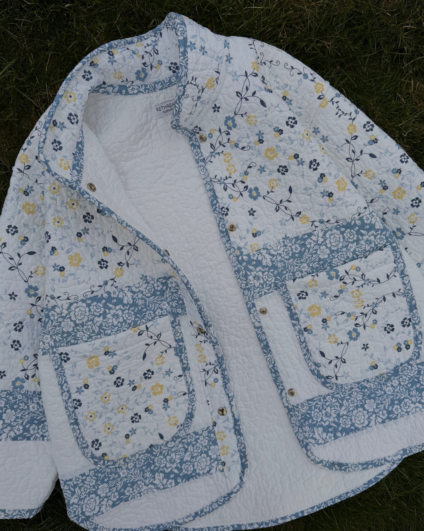 L - Floral Quilted Jacket