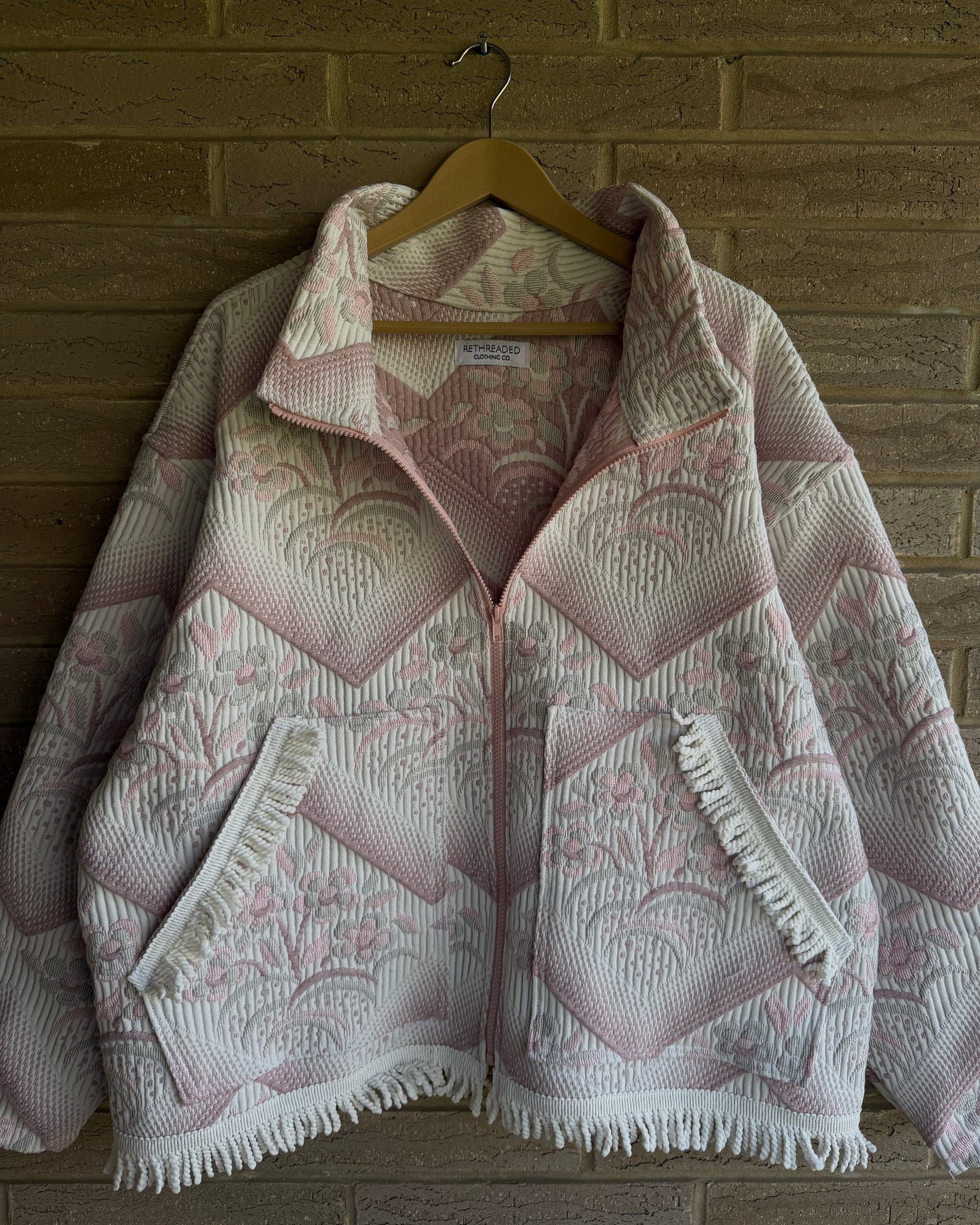 XL - Pink Fringe Jacket