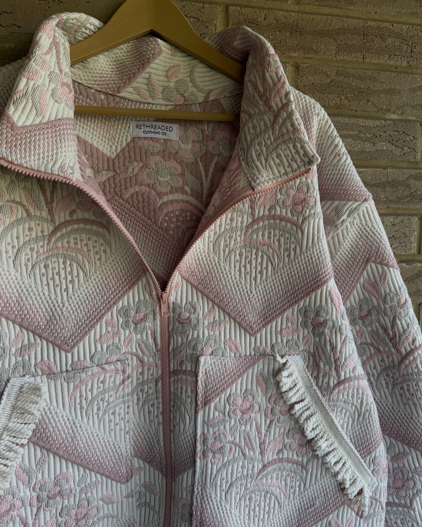 XL - Pink Fringe Jacket