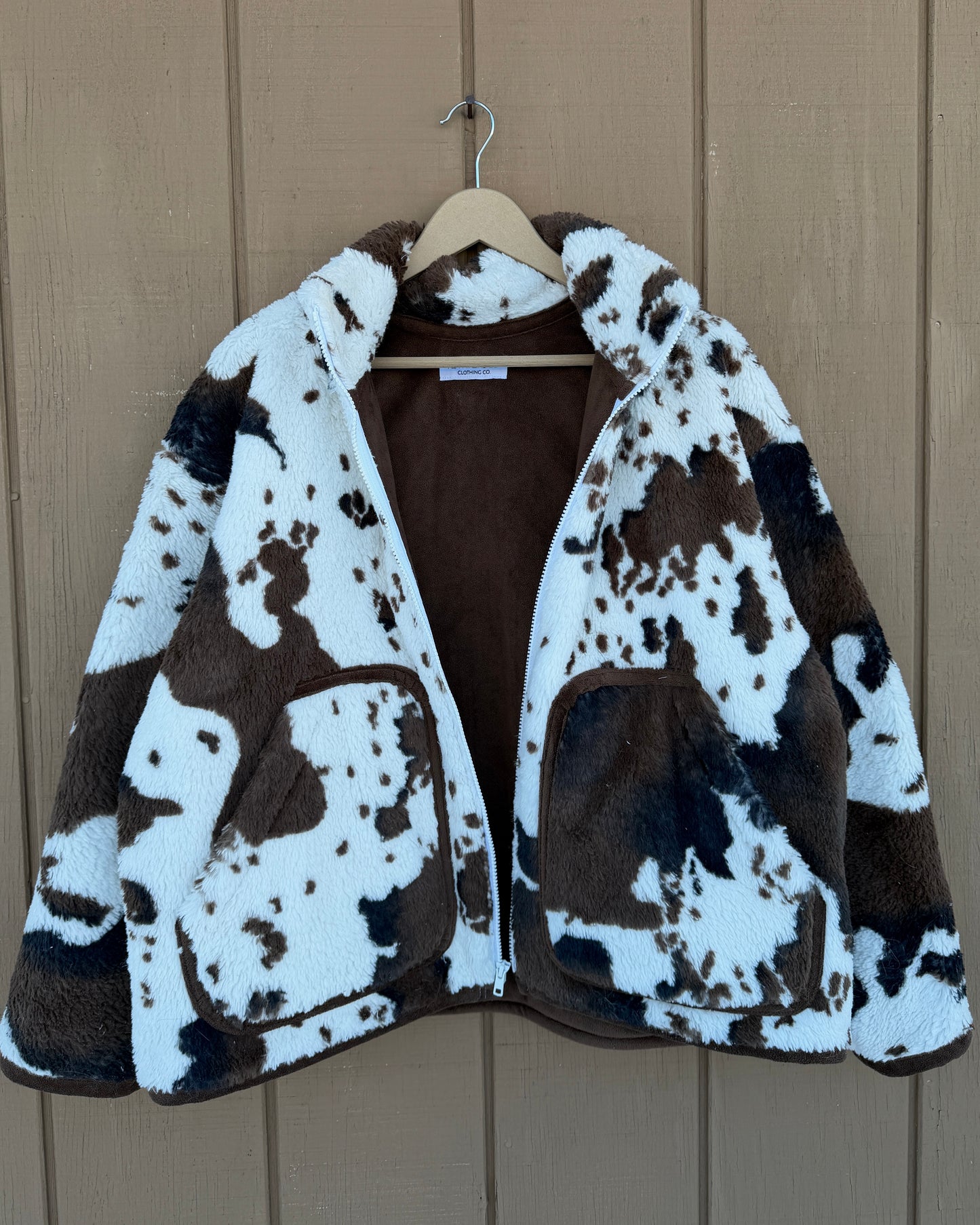 Cow Print Jacket - L