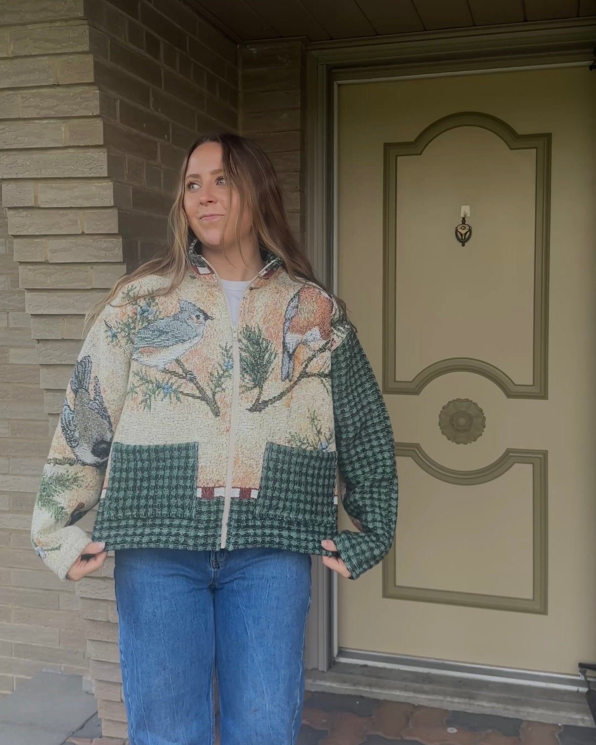 M - Birds Woven Jacket