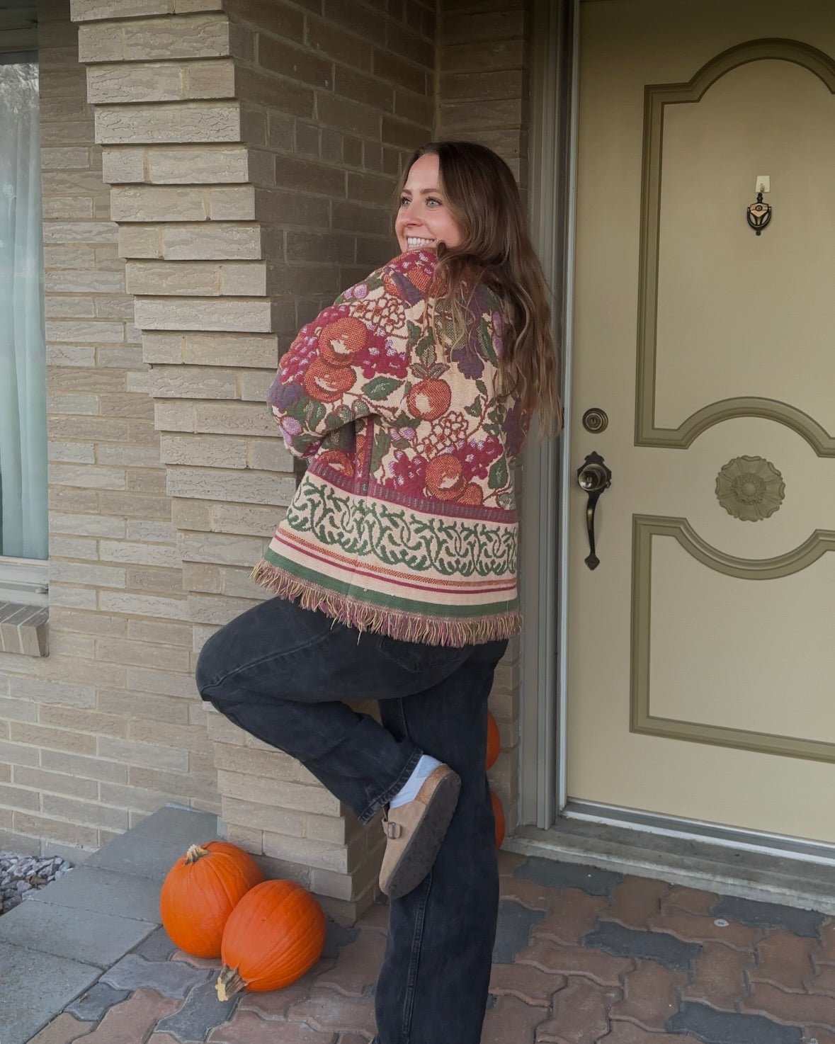 Fruits Woven Crewneck - M