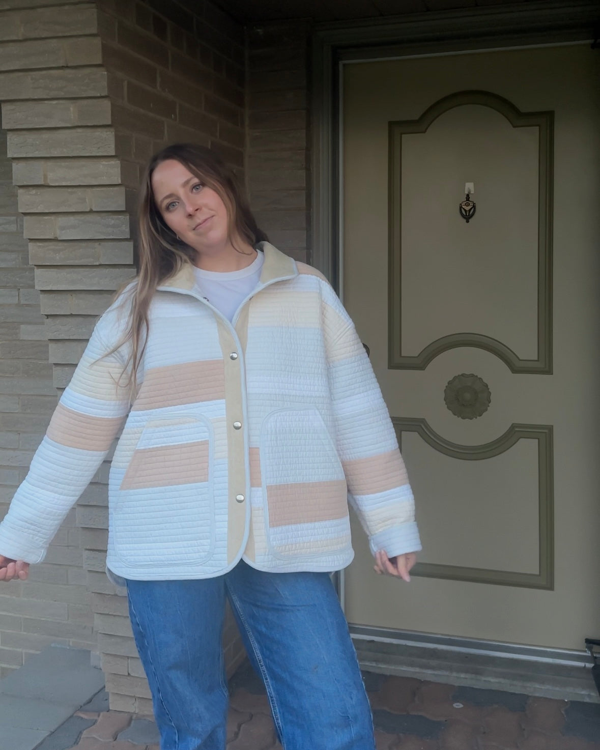 L - Neutrals Quilted Jacket