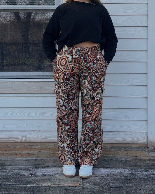 Funky Floral Pants - M