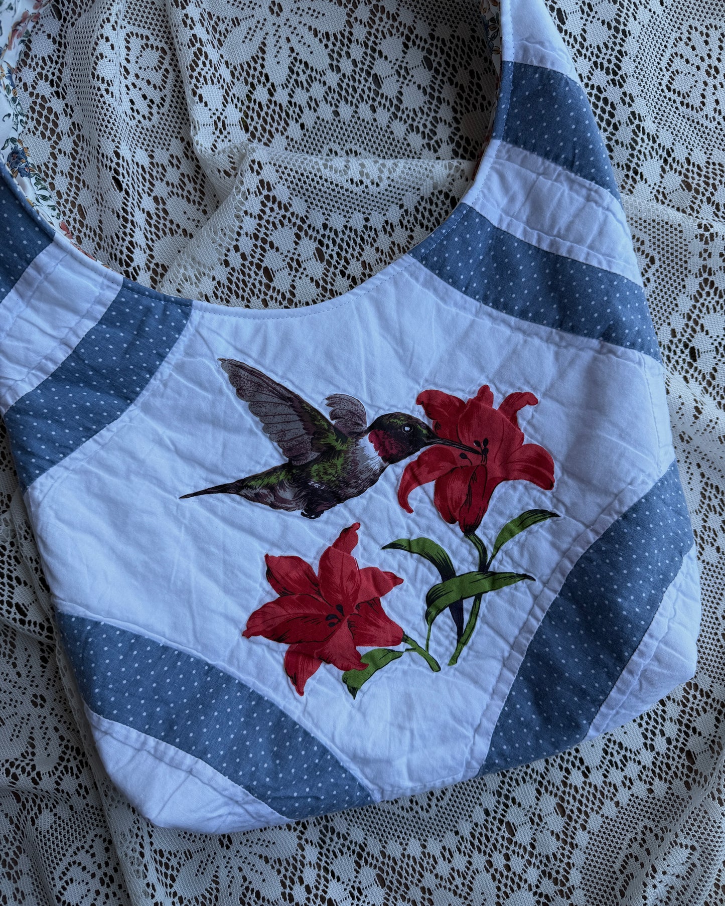 S - hummingbird hobo bag