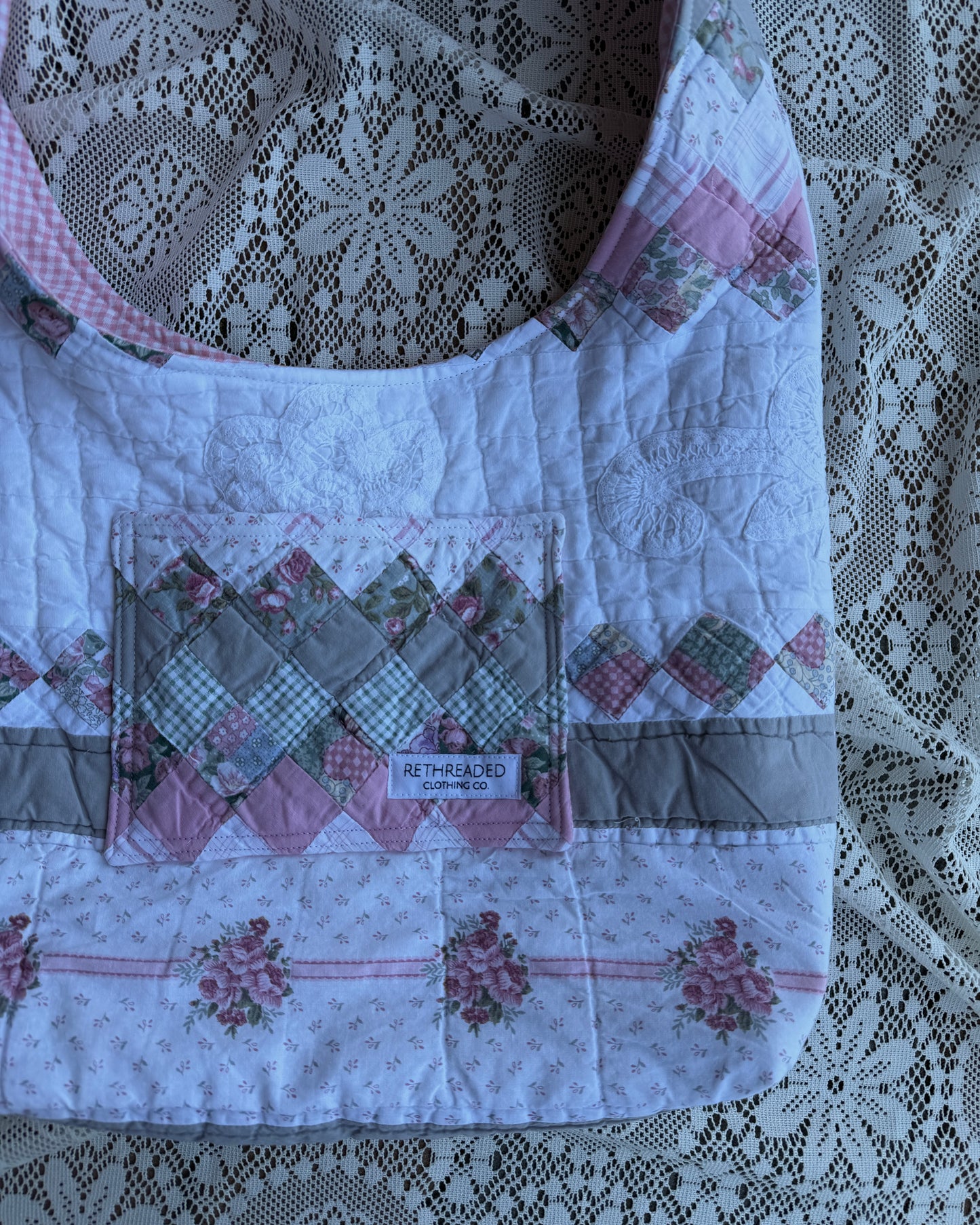 L - pink hobo bag