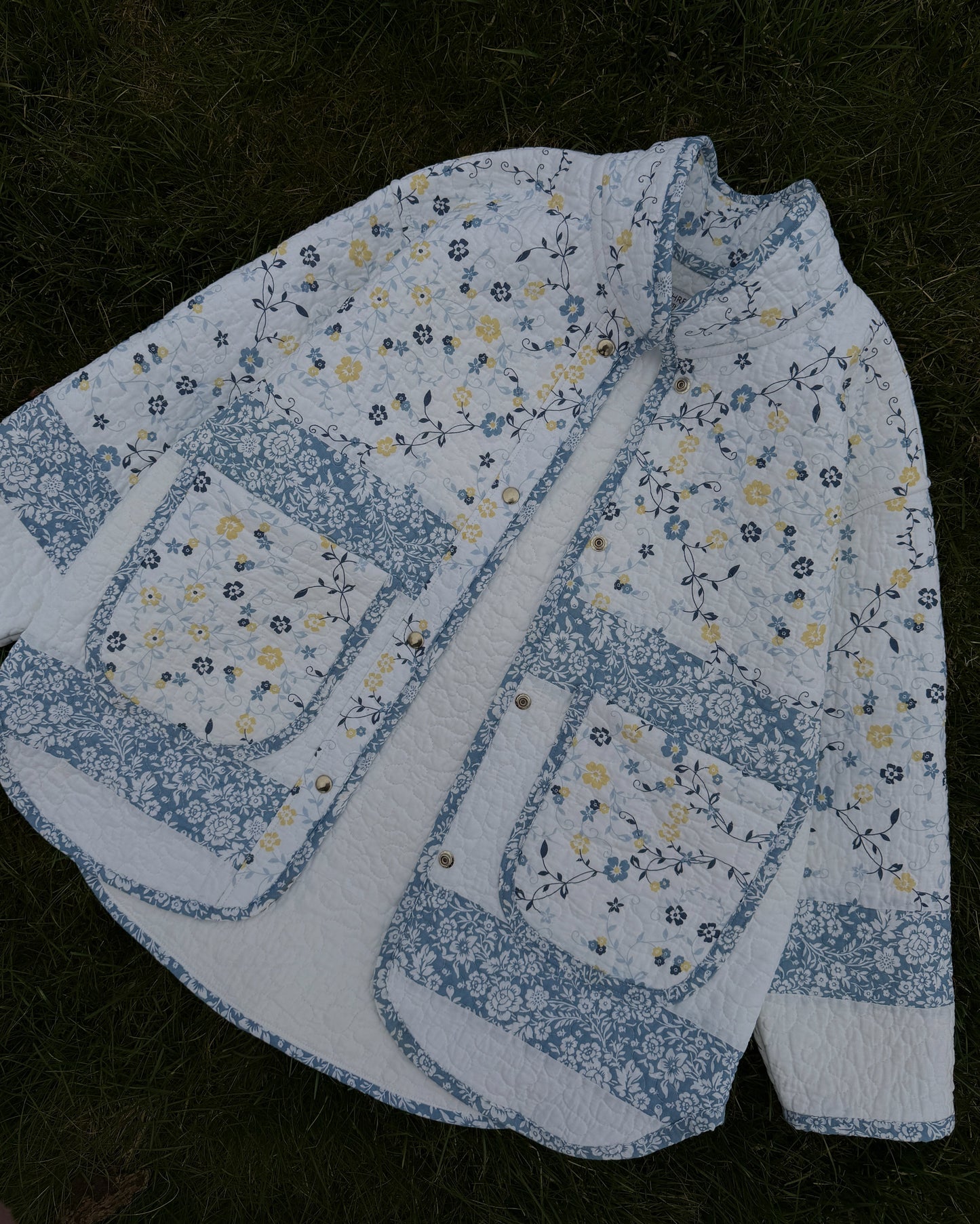 L - Floral Quilted Jacket