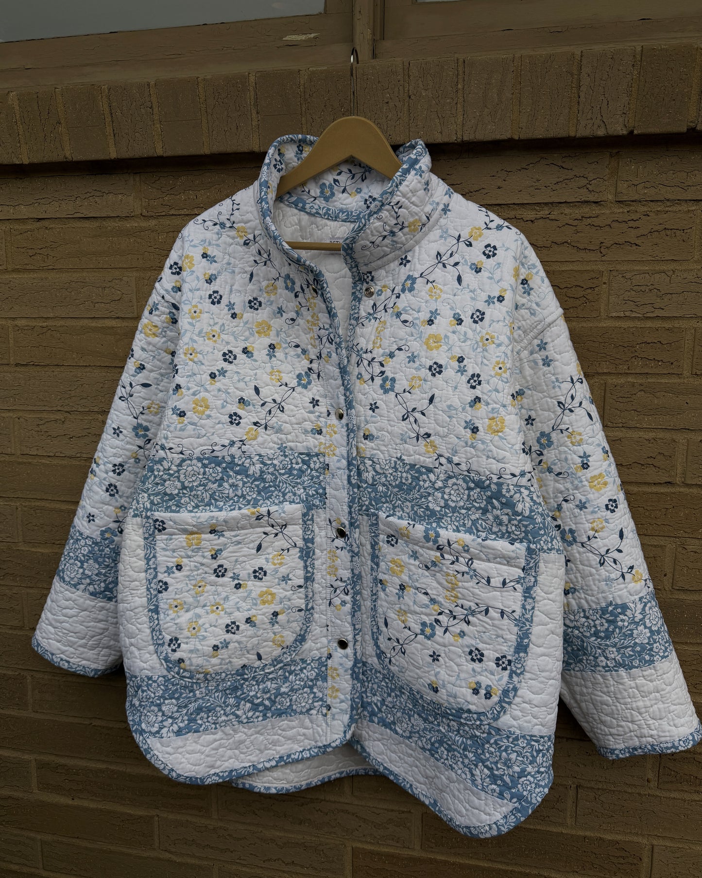 L - Floral Quilted Jacket