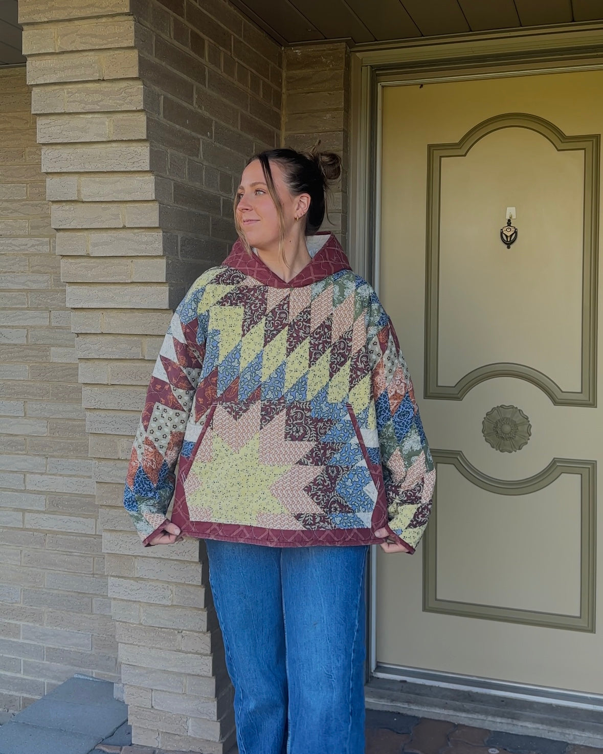 L/XL - Quilted Hoodie