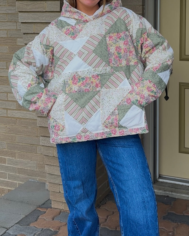 Quilted Hoodie - L