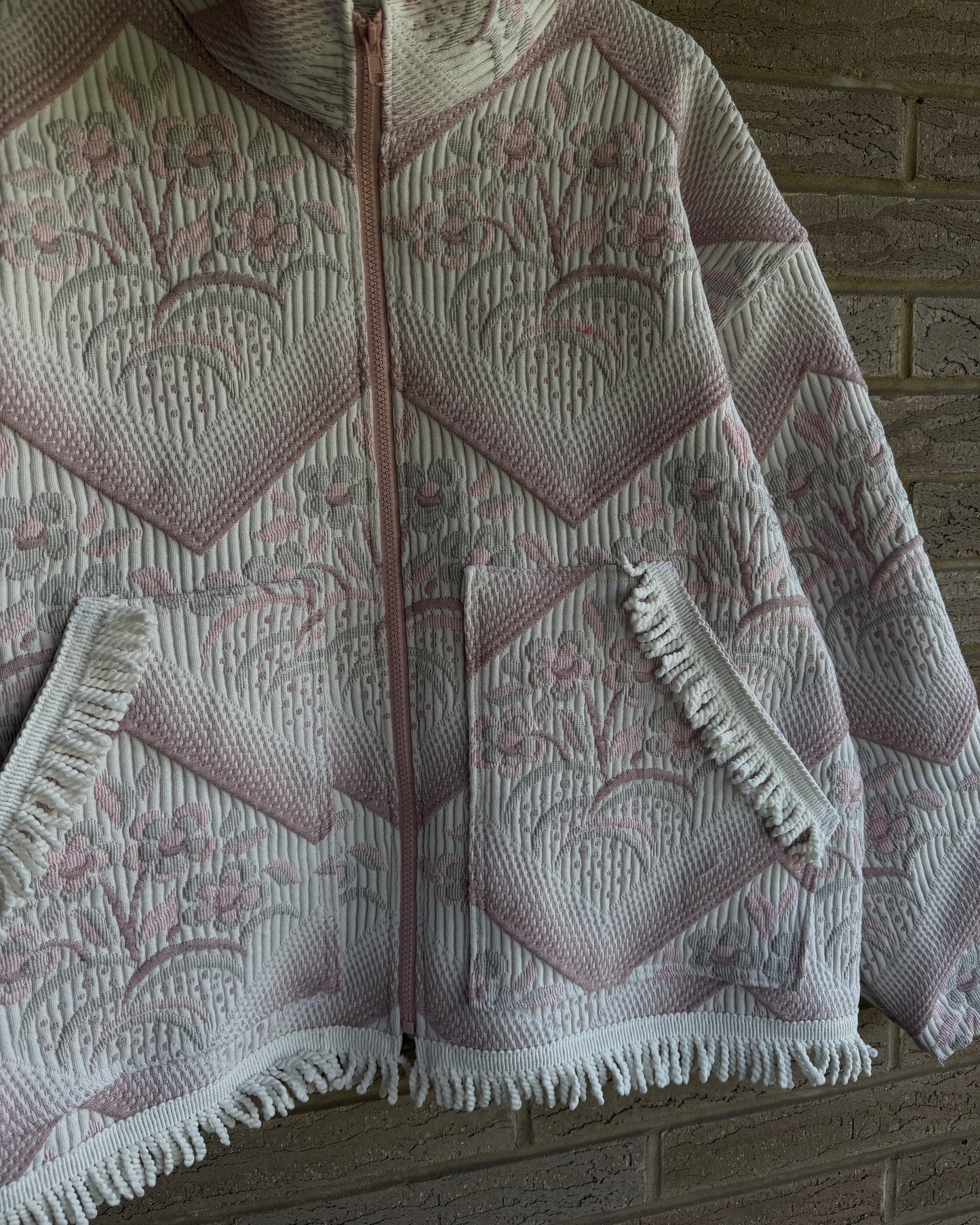 XL - Pink Fringe Jacket