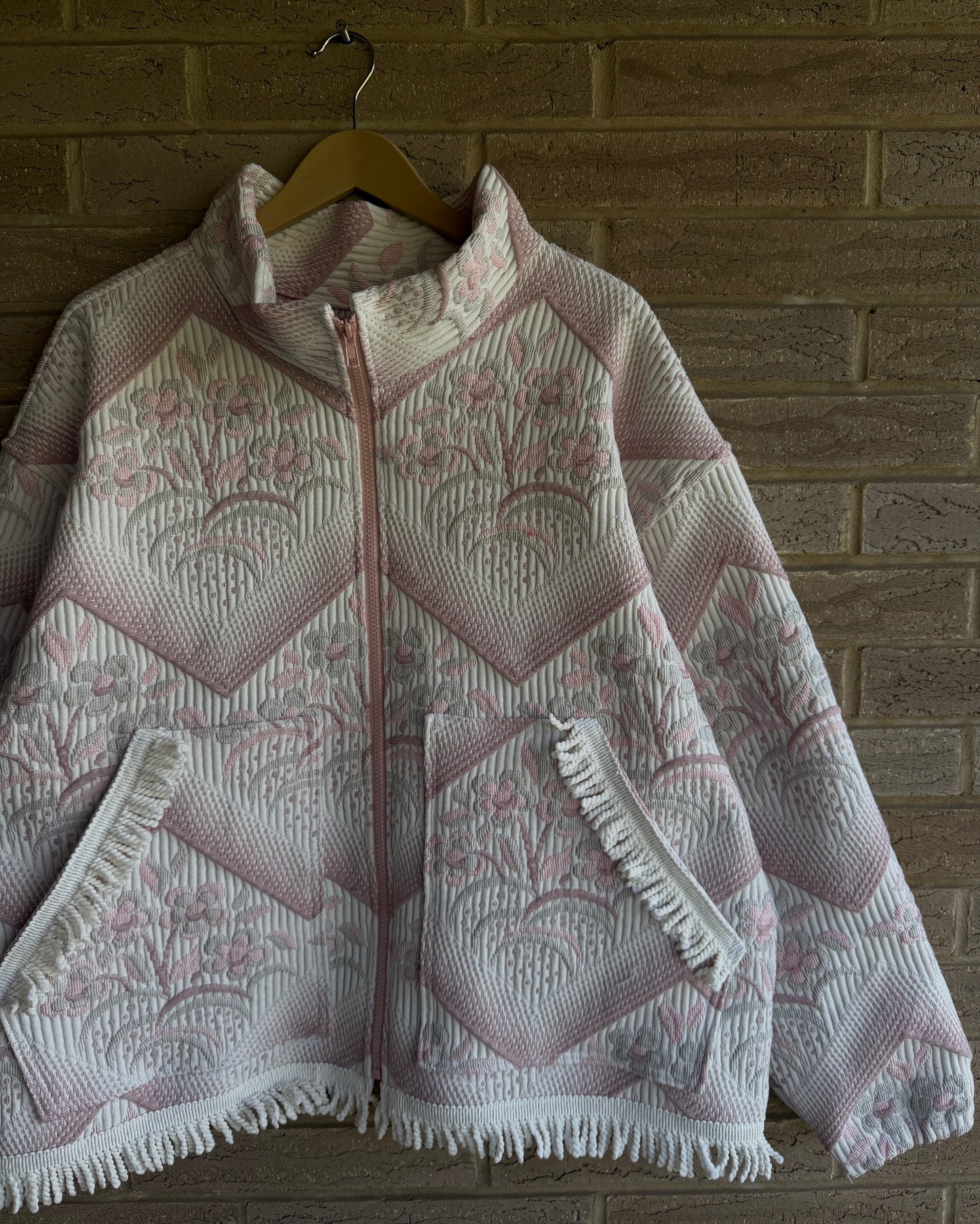 XL - Pink Fringe Jacket