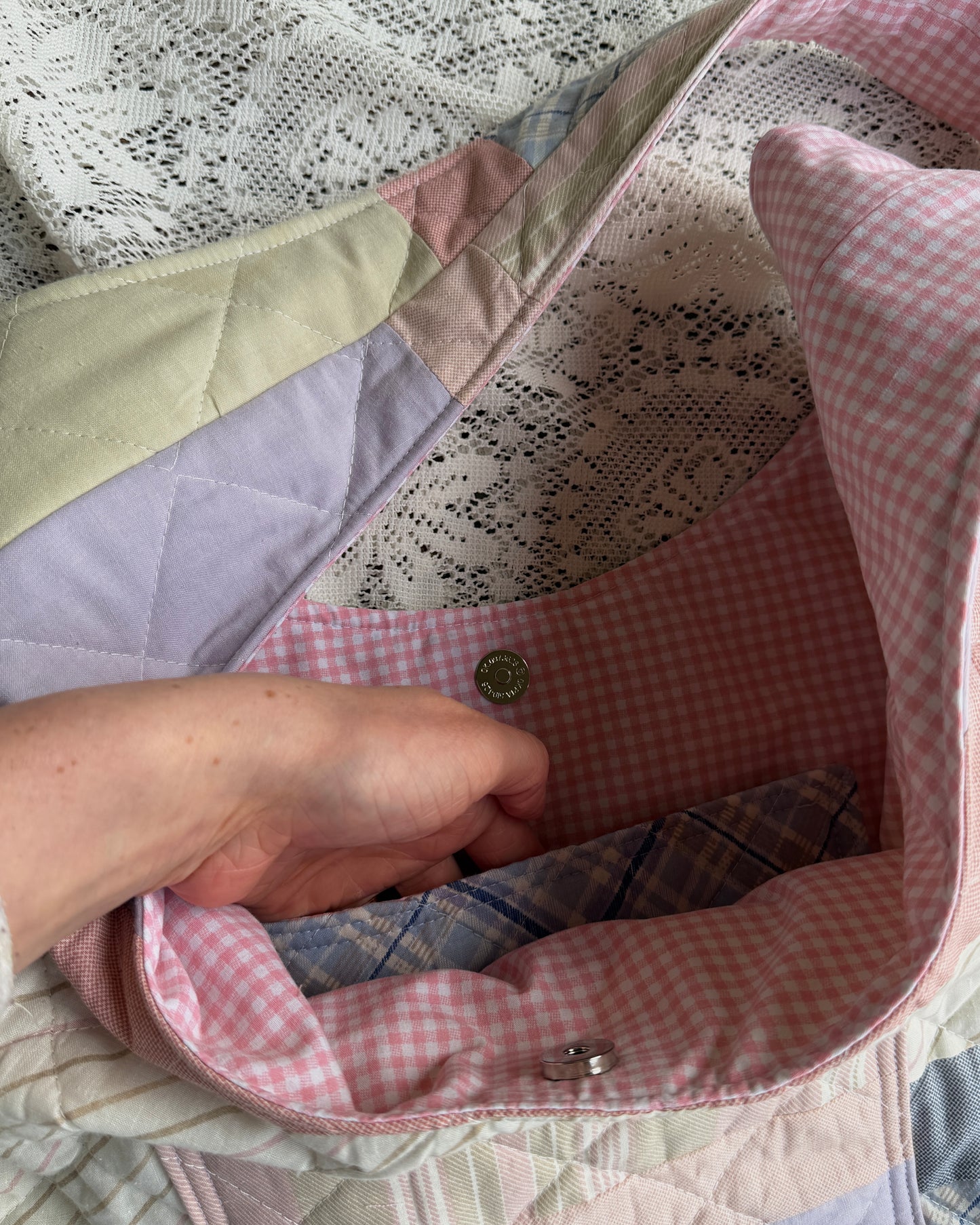large quilted hobo bag