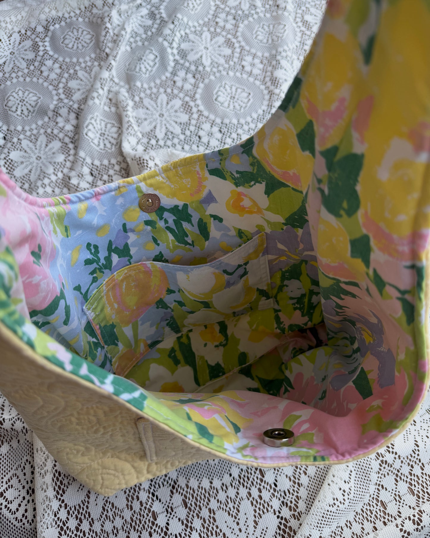 S - yellow hobo bag