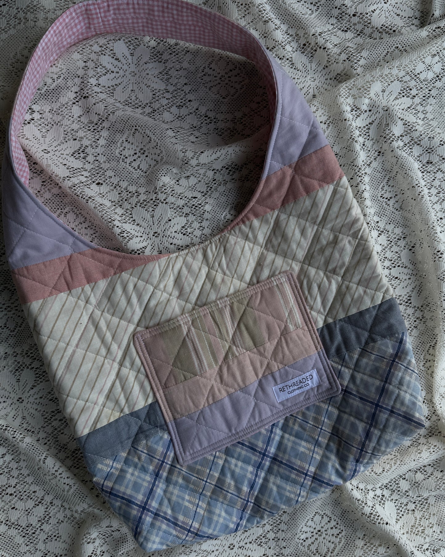 large quilted hobo bag