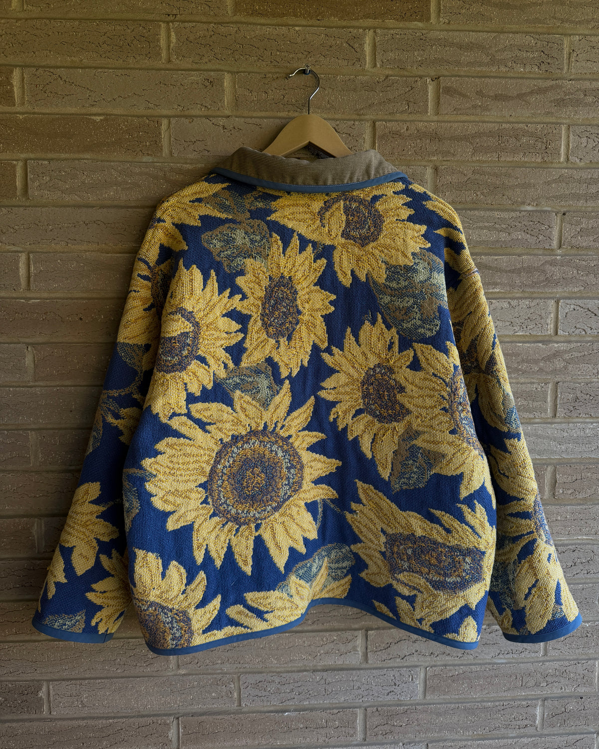 L - sunflower woven jacket
