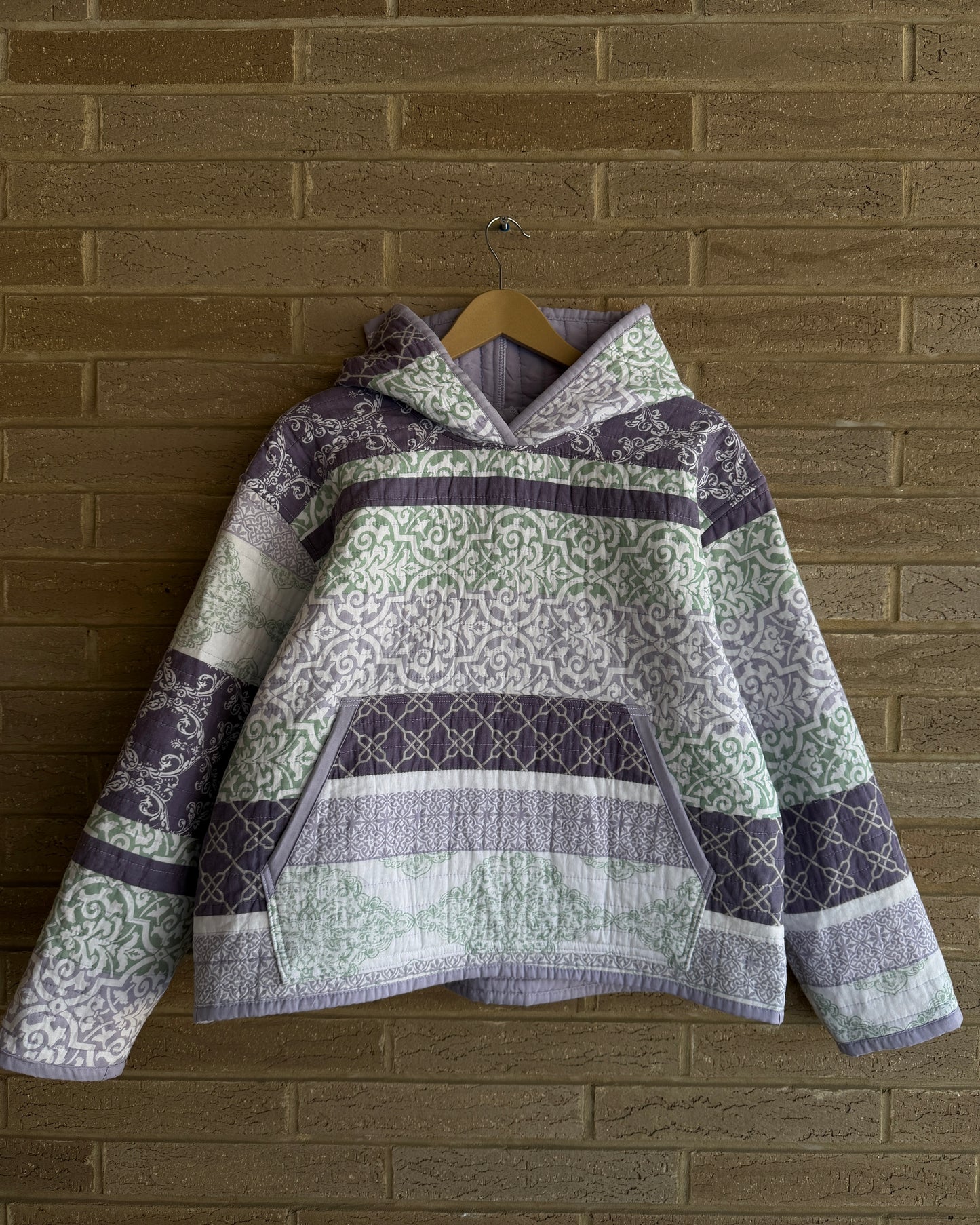 M - Purple Quilt Hoodie