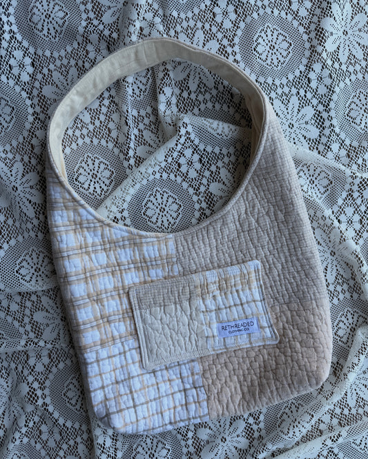 S - neutral hobo bag