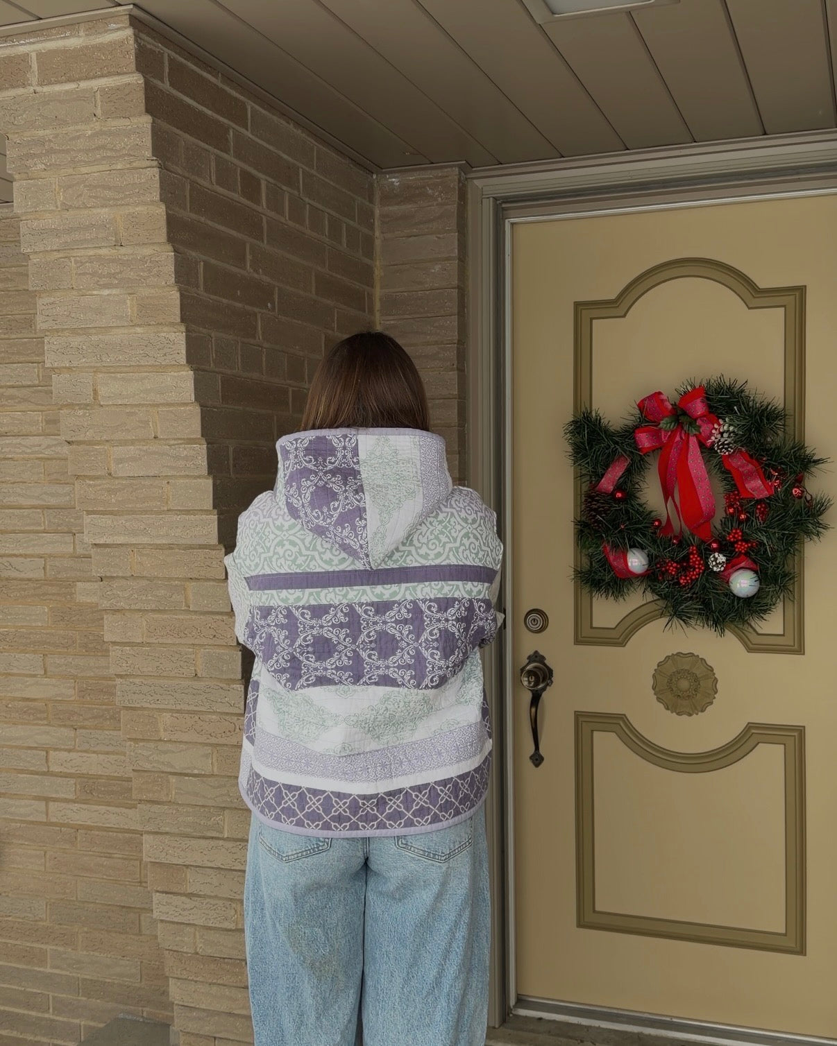 M - Purple Quilt Hoodie