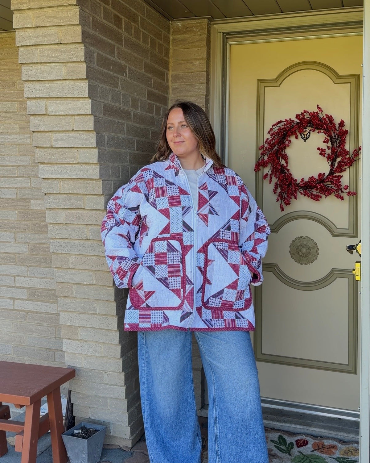 XL - star quilted jacket