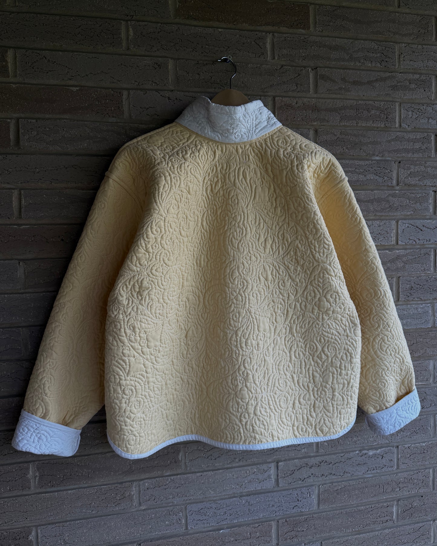 M - Yellow Quilted Jacket